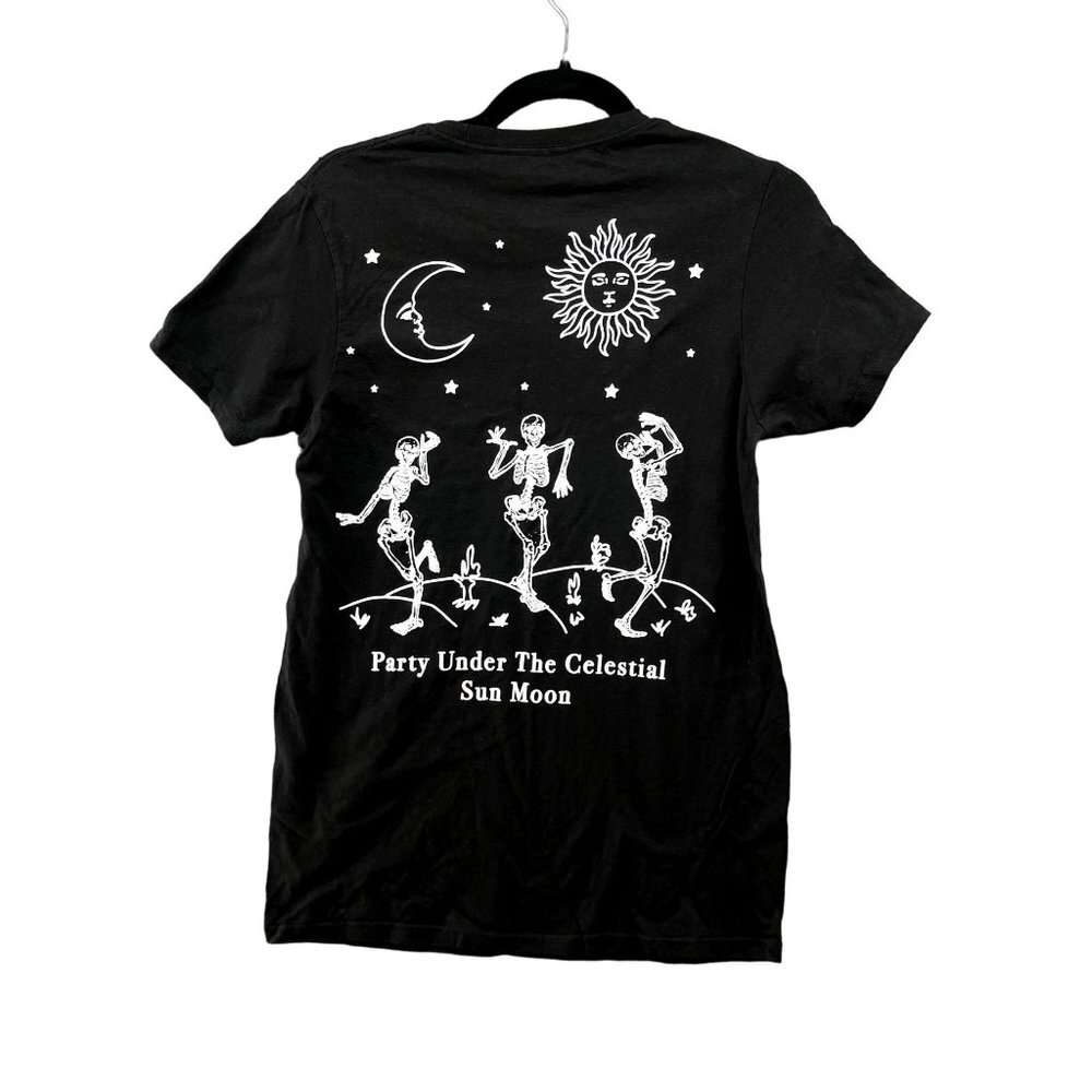 Call Your Mother T Shirt Party Under the Celestial Moon Black Size S Mens Womens